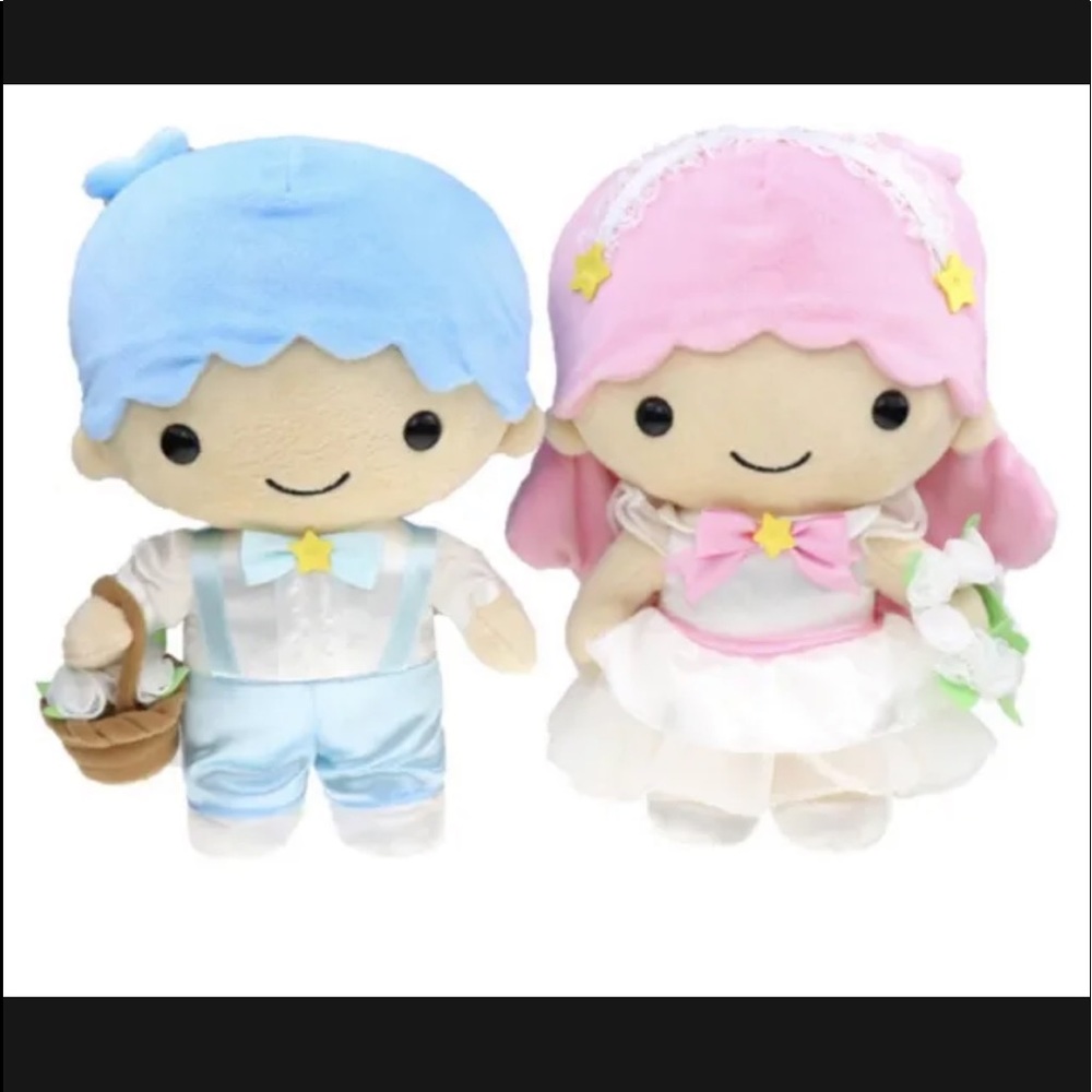 Little Twin Star Wedding Plush Set